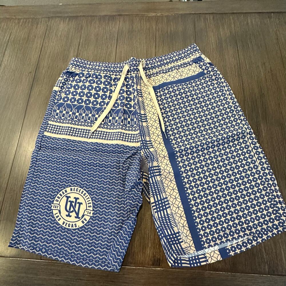 Urban Necessities UN Geo Shorts (Marina) Mens Size Large